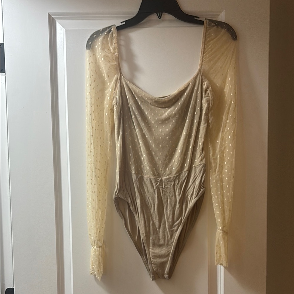 Elegant Cream Long-Sleeve Onesie